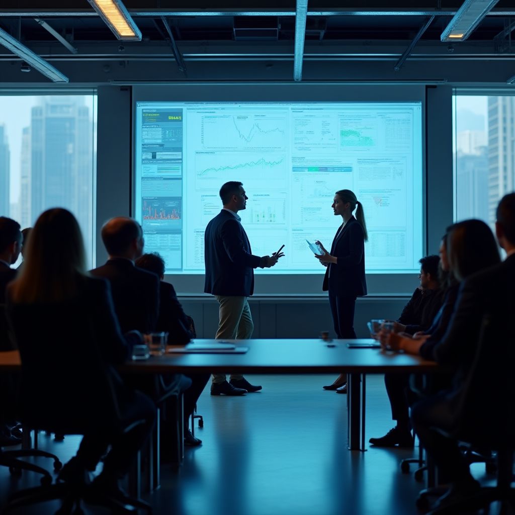 Reunión estratégica con cliente corporativo